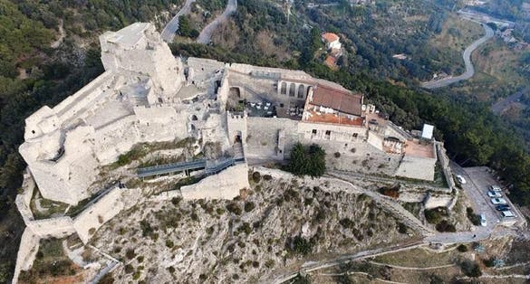 photo of view of Castello di Arechi, Province of Salerno, Italy.