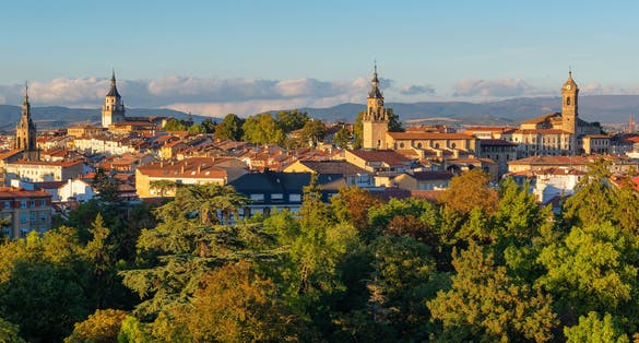 Photo of Downtown of Vitoria-Gasteiz at sunset, Basque Country, Spain