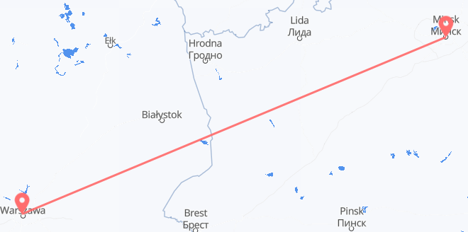 Poland to Belarus