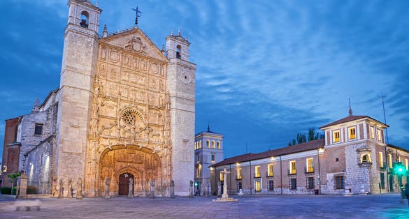 Photo of San Pablo Church on Plaza de San Pablo in Valladolid, Spain.