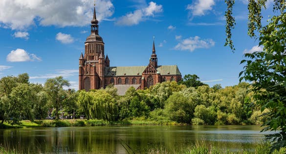 St. Mary's church (Marienkirche) in Stralsund, Mecklenburg-Western Pomerania (Mecklenburg-Vorpommern), Germany