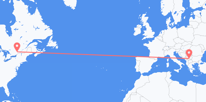 加拿大 到科索沃