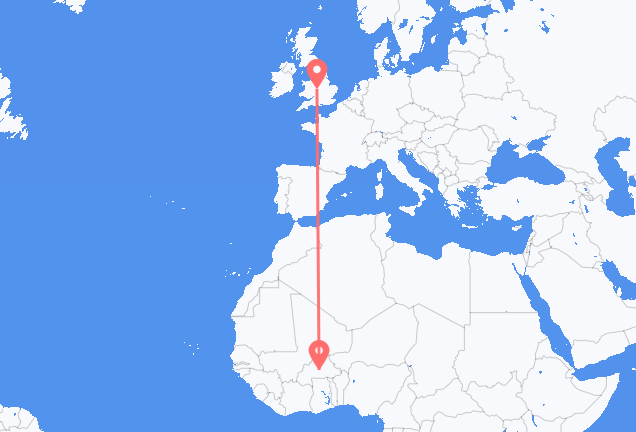 Ouagadougou à Birmingham