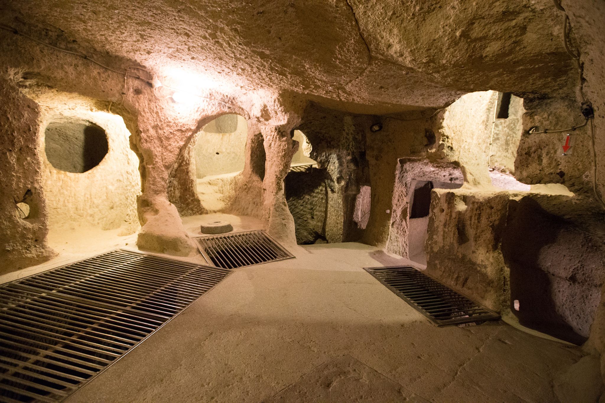 photo of Derinkuyu cave city in Cappadocia, Turkey.