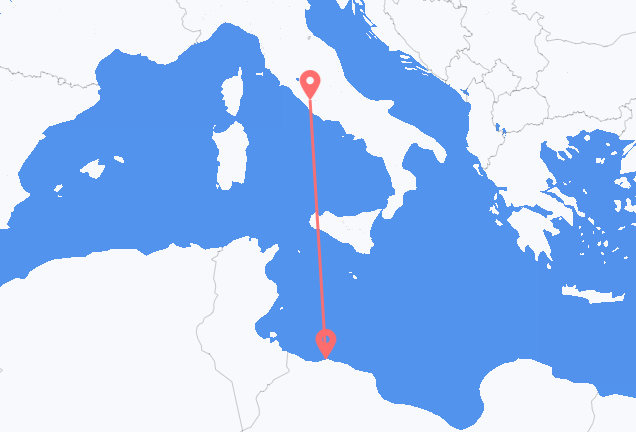 Tripoli to Rome