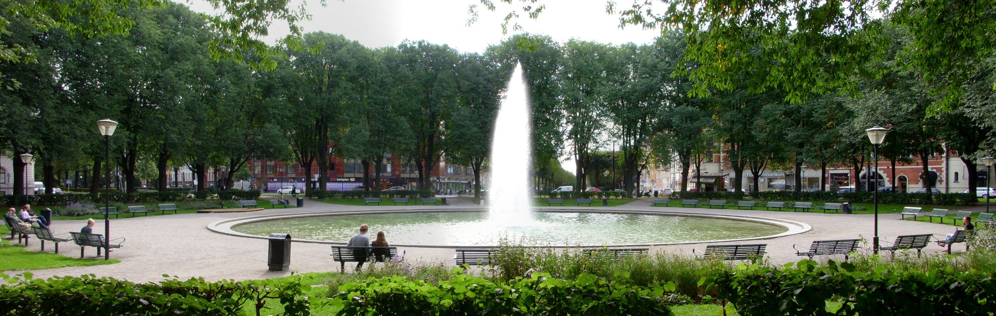 photo of fountain at Karlaplan in Stockholm, Sweden.