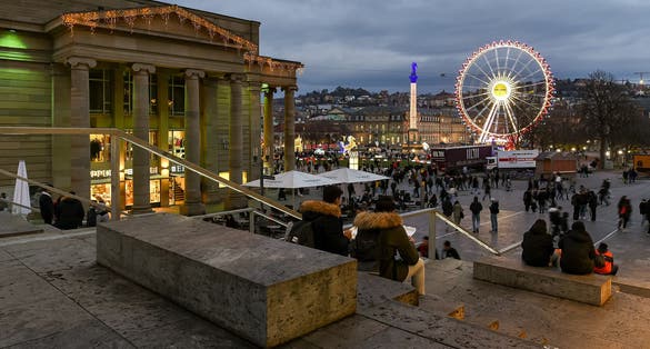 photo of view of Schloßplatz .