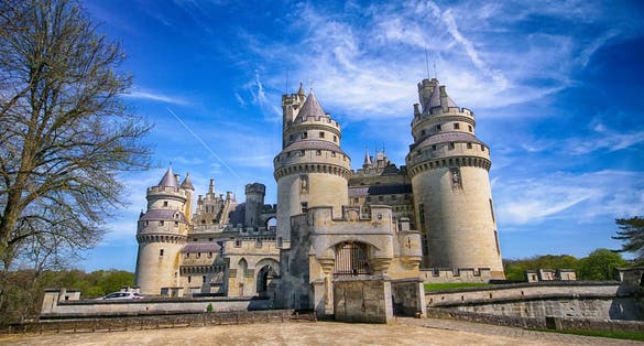 photo of the famous French "Château de Pierrefonds" situated in the commune of Pierrefonds in France.