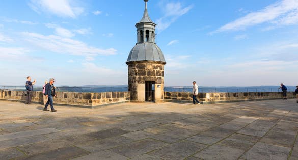 Medieval Königstein Fortress, located on a rocky hill above the Elbe River in Saxon Switzerland. It is one of the largest hilltop fortifications in Europe