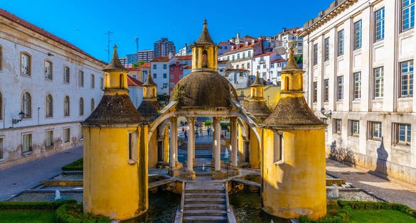 Photo of beautiful Jardim da Manga at Coimbra, Portugal.