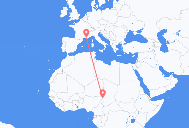 N Djamena to Marseille