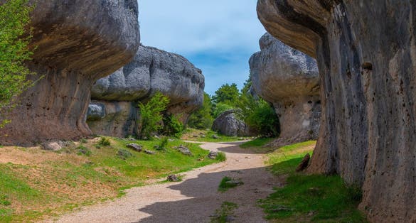 photo of view of The Ciudad Encantada (Enchanted City), Cuenca Spain.