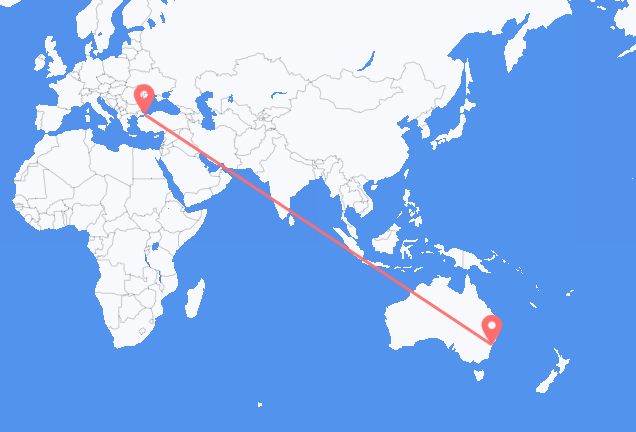 Sydney to Istanbul