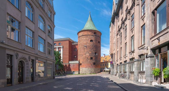 The Powder Tower in Riga, Latvia