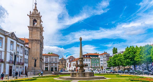 Holy Cross church in Braga, Portugal
