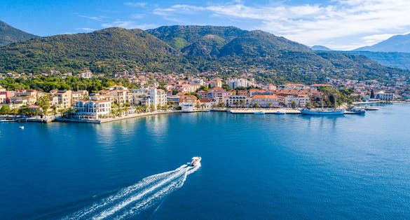 Photo of Tivat and Porto Montenegro.