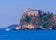 View of the Palazzo d'Avalos on the Gulf of Naples, Italy