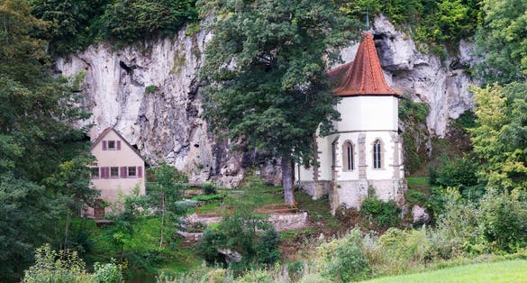 Photo of The Chapel St. Wendel zum Stein near Dörzbach, Hohenlohe, Baden-Württemberg, Germany.