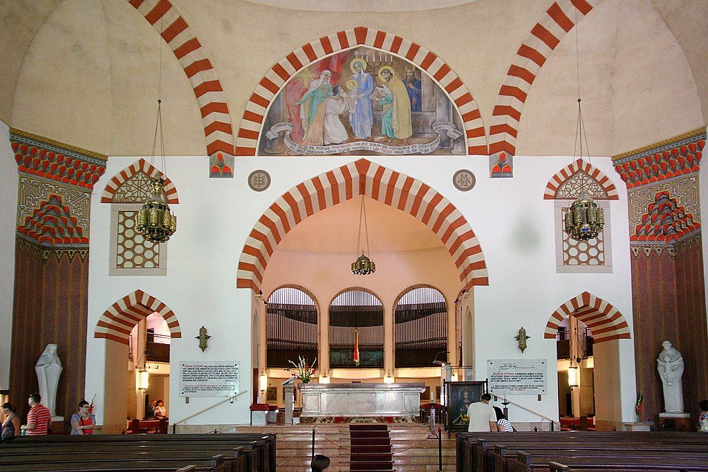 photo of view Interior of the church with Ottoman Turkish elements, Pecs,, Hungary