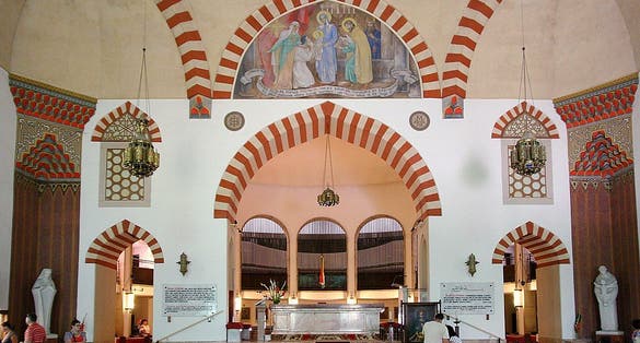 photo of view Interior of the church with Ottoman Turkish elements, Pecs,, Hungary