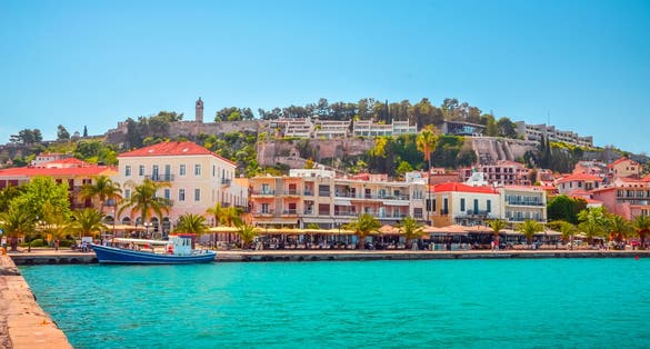 Photo of Nafplio on a beautiful summer day, Greece.