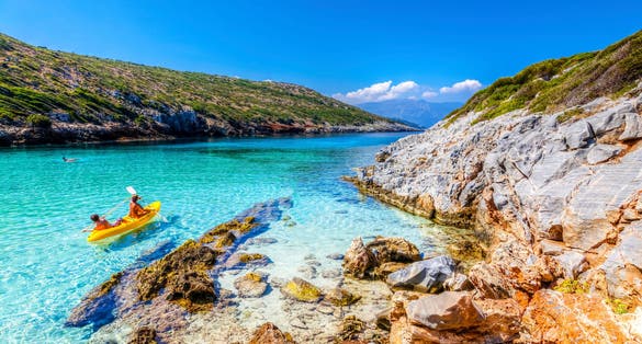 Photo of Livadaki Beach in Samos Island.