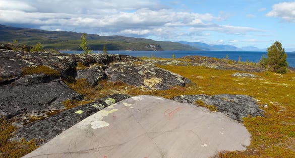 Alta rock carvings - landscape, Norway, UNESCO