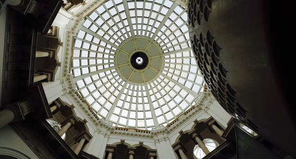 Photo of the interior of Original Tate Gallery, now renamed as Tate Britain (from 1897 - National Gallery of British Art). It is part of Tate network of galleries in London, England.