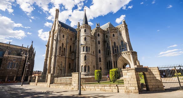 Photo of Gaudi Palace, Astorga, Pilgrim route to Santiago de Compostela, Spain.