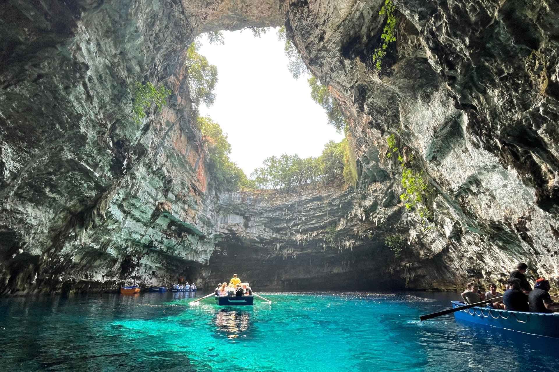 Argostoli: Melissani Lake, Drogarati Cave, and Myrtos Beach