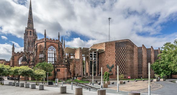 photo of Coventry Cathedral in the county of Warwickshire England.
