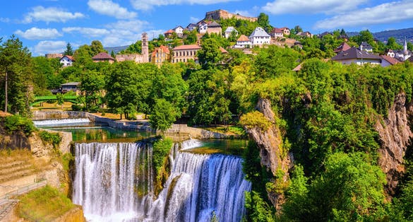 photo of view of Beautiful view on Kravica waterfall in Bosnia and Herzegovina.