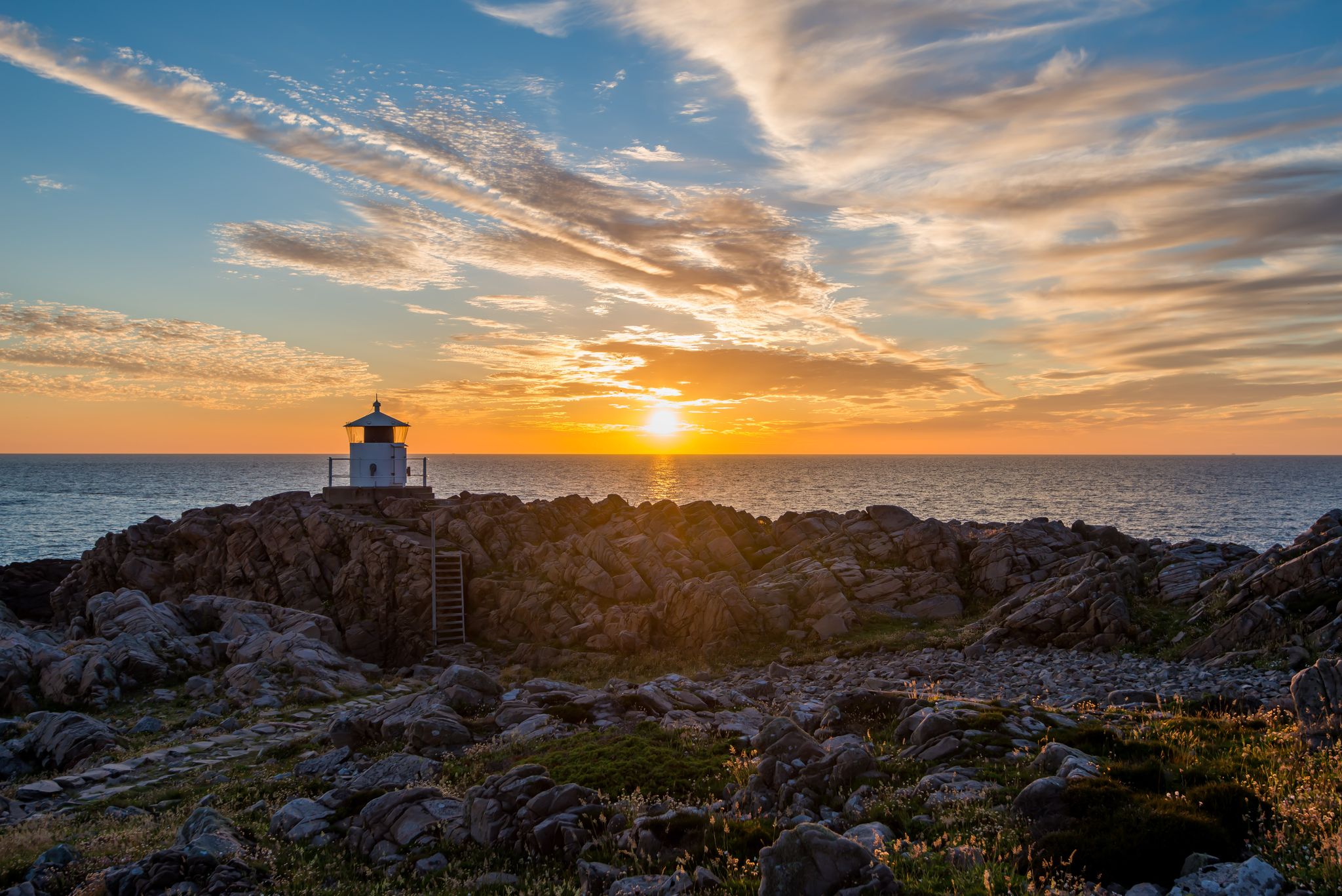 Photo of sunset at kullaberg ,Sweden. 