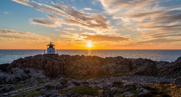 Photo of sunset at kullaberg ,Sweden. 