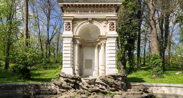 Photo of The George Cantacuzino Fountain in Carol Park, Bucharest, was built in 1870 at the expense of former Bucharest's mayor, Romania.