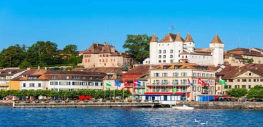 From Geneva Nyon Prangins Castle Garden Restaurant By E-Bike