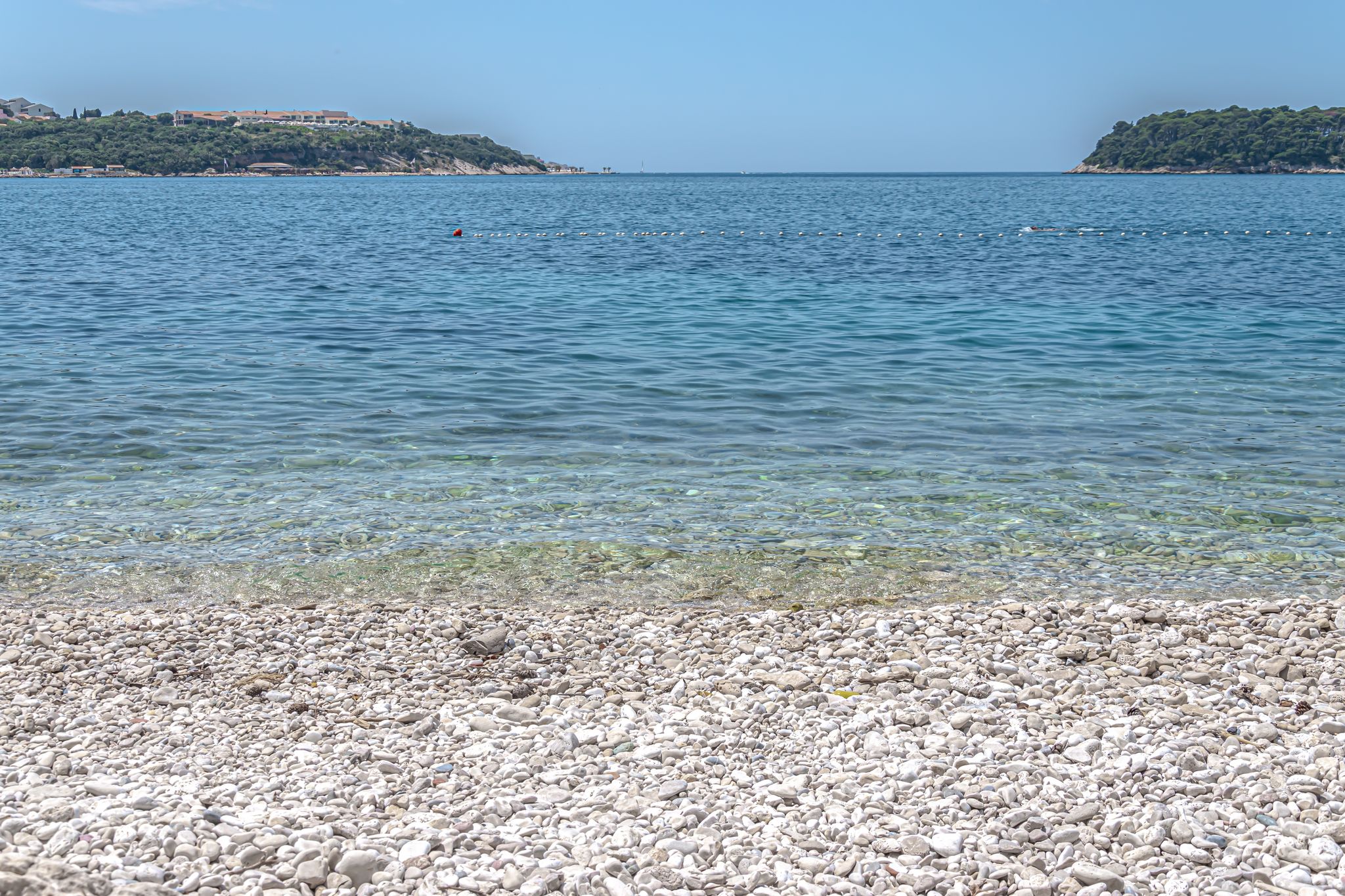 Photo of aerial view of Lozica Beach in Lozica, Croatia.