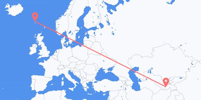 Tagikistan alle Isole Faroe