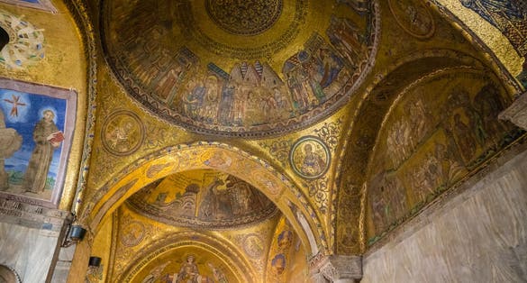 Photo of Interior Of St. Mark's Basilica, Venice, Italy.