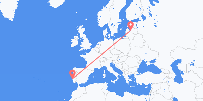 Latvia to Portugal