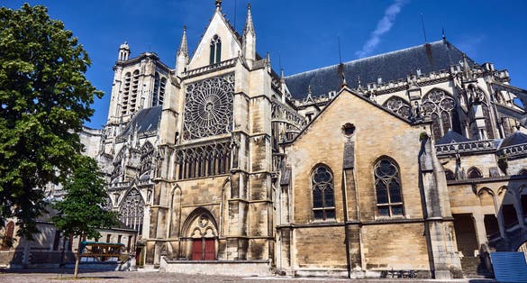 Gothic Saint-Pierre-et-Saint-Paul Cathedral in Troyes, France