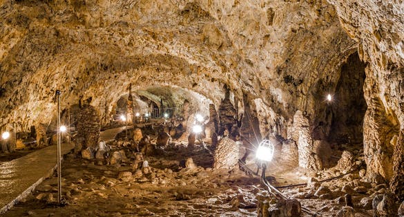Photo of Pathway in Womens Cave, a cave located in Gorj county, Romania.