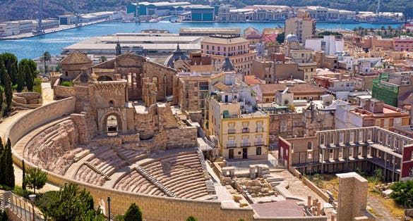 Photo of Cartagena Murcia looking over the Roman Amphitheater, Spain