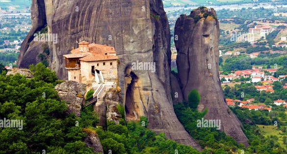 photo of view of Moni Rousanou, Kastraki, Greece.