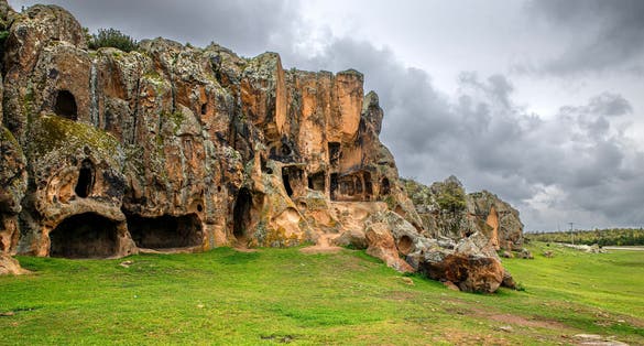 photo of view of Phrygian Valley is a huge civilization and an exquisite geography, located between Eskişehir - Kütahya - Afyon, where Phrygians carved houses, castles and monuments into the rocks 3000 years ago.