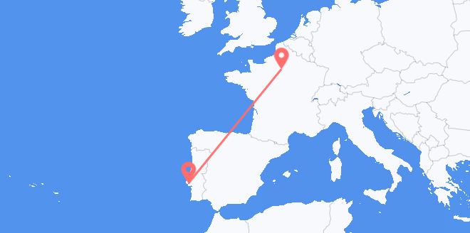 France to Portugal