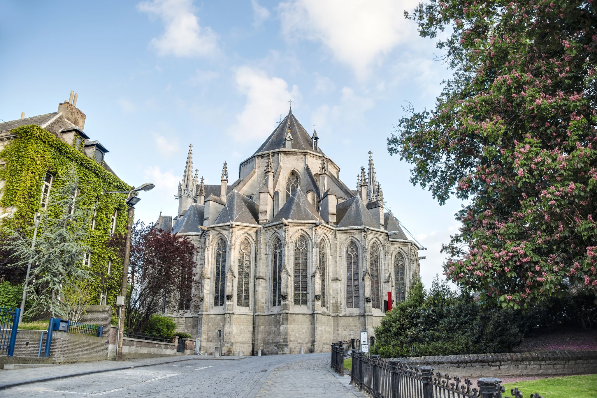 Saint Waltrude (Sainte Waudru) collegiate church in Mons, capital of the Wallonian province of Hainaut in Belgium.