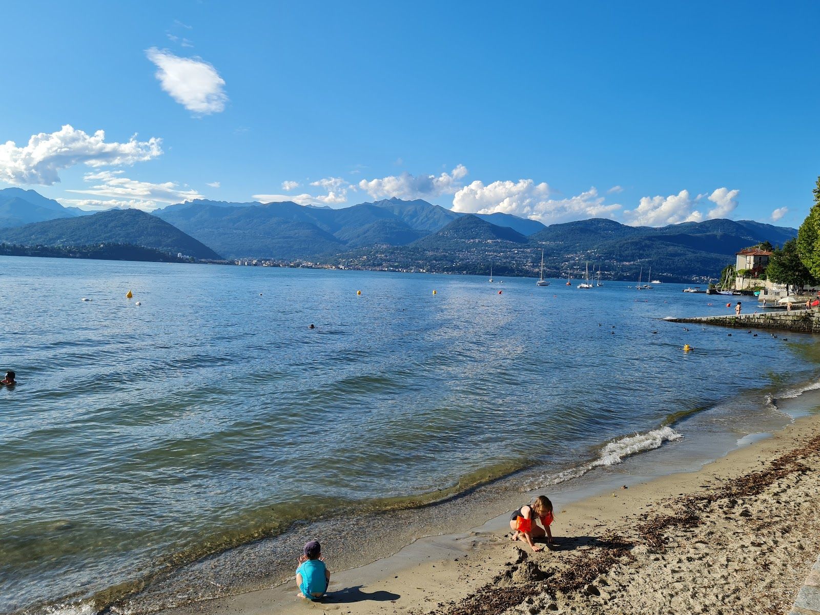 Cerro beach, Laveno-Mombello, Comunità Montana Valli del Verbano, Varese, Lombardy, Italy