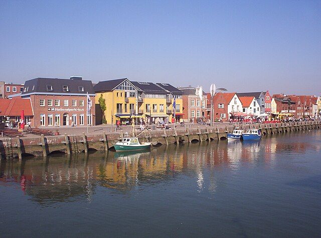 photo of view ofPort of Husum,Northern Friesland Germany.