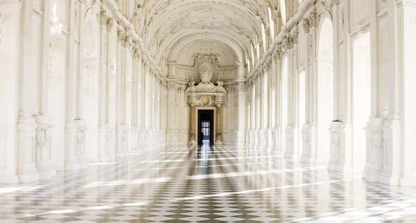 La Venaria Reale: Galleria Grande, Torre del Belvedere and Church of St. Hubert